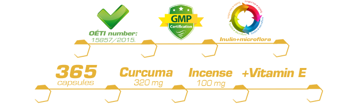 Turmeric 320 mg + Frankincense + Vitamin E