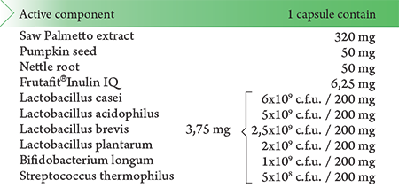 Saw Palmetto 320 mg + Pumpkin Seed + Nettle