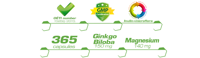 Ginkgo Biloba 150 mg + Magnesium